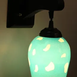 SOMIL Blue Glass Cylinder Printed Wall Lamps-picture-48