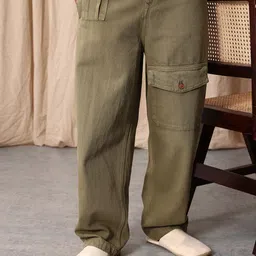 Mr Bowerbird Men Pure Cotton Oversized Fit Cargo Style Jeans-picture-29