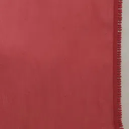 W Pink Embroidered Beads and Stones Chiffon Dupatta image 3