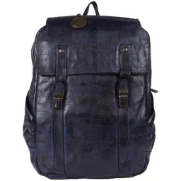 KOMPANERO Maverick Blue Printed Laptop Backpack-image-2