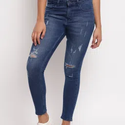 Tales & Stories Blue Distressed Jeans image 1