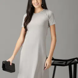showoffff SHOWOFF Grey A-Line Dress image 1
