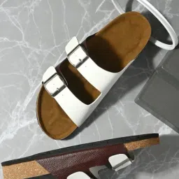 hoversoul Hoversole Men's Accura White Cork Slide Sandals-picture-10