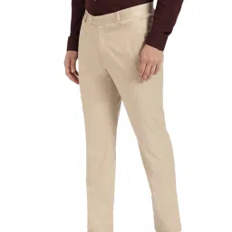 Arrow Beige Regular Fit Trousers image 3
