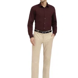 Arrow Beige Regular Fit Trousers image 5