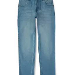 Gini & Jony Kids Blue Solid Jeans image 1