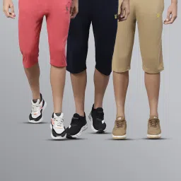 Vimal Jonney Multicolor Regular Fit Capris - Pack of 3 image 1