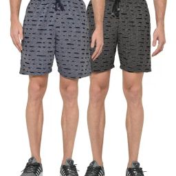 Vimal Jonney Multicolor Self Design Shorts - Pack of 2-picture-43