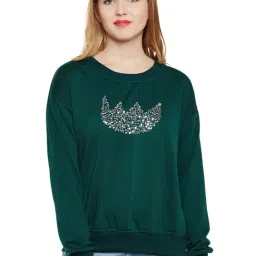 Belle Fille Teal Embellished Sweatshirt-picture-18