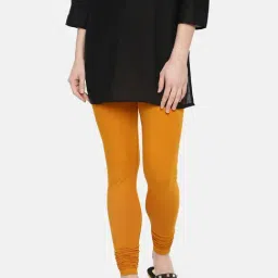 Dollar Missy Yellow Cotton Leggings-picture-35