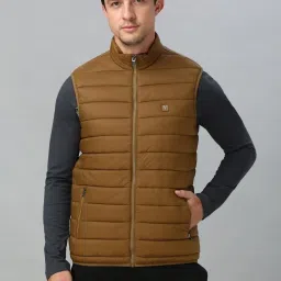 Van Heusen Khaki Regular Fit Bomber Jacket image 1