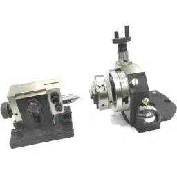 Assorts Tilting Rotary Table 80 mm (3 Inch) with 65 mm 3 Jaws With Back Plate, ER16, Round Vice, M6 Clamp Kit & Tailstock image 4