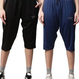 Vimal Jonney Multicolored Slim Fit Capris (Pack Of 2)-image-5