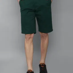 Allen Solly Green Slim Fit Shorts-picture-10