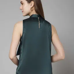 PURYS Bottle Green Regular Fit Top image 2