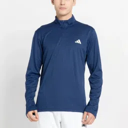 Adidas Blue Regular Fit Sweatshirt image 1