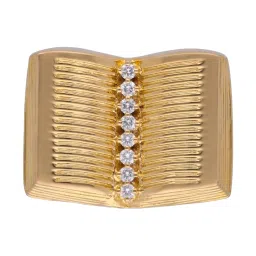 c. krishniah chetty group crash.club By CKC 18k Gold & Diamond Architectural Brilliance Brooch Pendant image 1