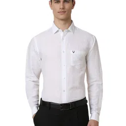 Allen Solly White Slim Fit Shirt image 1