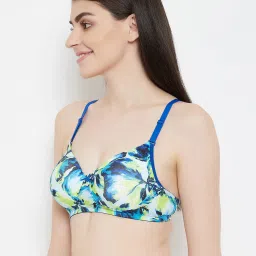 Clovia Blue Non Wired Padded T-Shirt Bra image 3