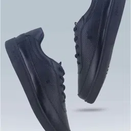 Sparx Men's Jet Black Casual Sneakers image 1