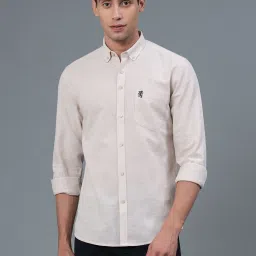 Red Tape Beige Regular Fit Shirt image 1
