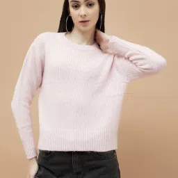Ginger by Lifestyle Pink Solid Pullover image 1