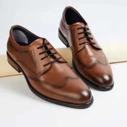 Code by Lifestyle Men's Tan Derby Shoes image 1