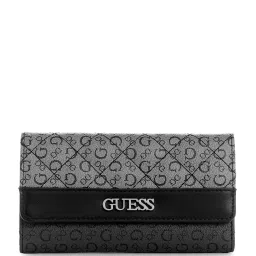 Guess Black Multi Printed Ellison Slim Wallet image 1