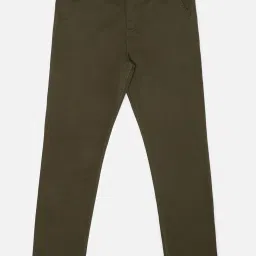 Allen Solly Junior Green Solid Trousers image 1