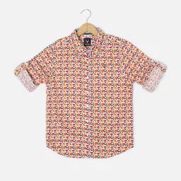 Allen Solly Junior Multicolor Floral Print Full Sleeves Shirt image 1