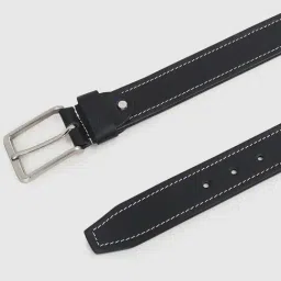 Code by Lifestyle Black Leather Waist Belt for Men image 2
