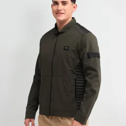 U.S. Polo Assn. Denim Co. Green Polyester Regular Fit Logo Jacket image 1