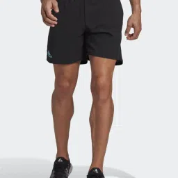 Adidas Black Regular Fit Sports Shorts image 1
