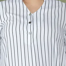 theRebelinme Plus Size Striped A-Line Dress image 2