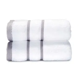 Mark Home 100% Cotton 500 GSM Zero Twist Simply Soft White Hand Towels - Set of 2 image 2
