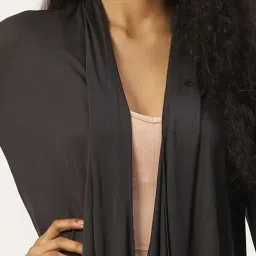 Trend Arrest Dark Grey Full Sleeves Shrug image 5