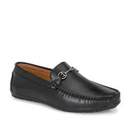 El Paso Men's Black Casual Loafers image 2