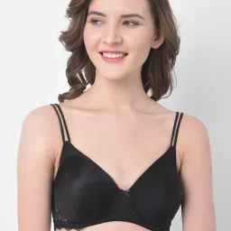 Clovia Black Non Wired Padded T-Shirt Bra image 1