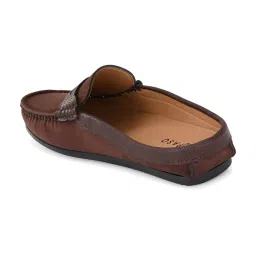 El Paso Men's Brown Mule Shoes image 5
