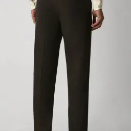 Van Heusen Brown Regular Fit Trousers image 2