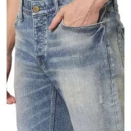 Jack & Jones Blue Slim Fit Distressed Jeans image 4