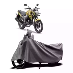 Auto Pearl Two Wheeler Cover with Bag for Honda Unicorn Dazzler, Silver-picture-17