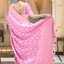 KALINI Woven Design Zari Art Silk Handloom Banarasi Saree image 2