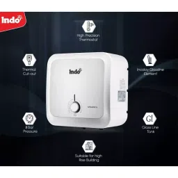 Indo Avianca 15 L Capacity White Color Storage Water Heater Geyser image 3
