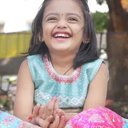 BAESD Girls Printed Mirror Work Tie and Dye Ready to Wear Lehenga & Blouse With Dupatta image 3