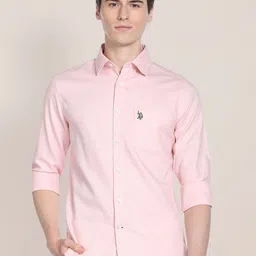 U.S. Polo Assn. Spread Collar Pure Cotton Casual Shirt-picture-13