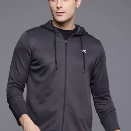HRX by Hrithik Roshan Brand Logo Detail Hooded Sweatshirt-picture-19