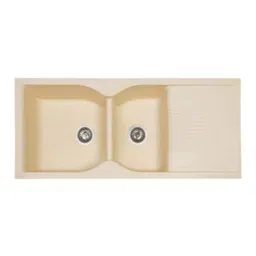 Nirali Avo 45x20 Inch Granite SS Double Bowl Kitchen Sink-picture-33