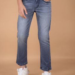 Crimsoune Club Boys Slim Fit Heavy Fade Stretchable Jeans-picture-48