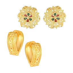 VIVASTRI Women Gold-Plated Alloy Earrings-picture-34